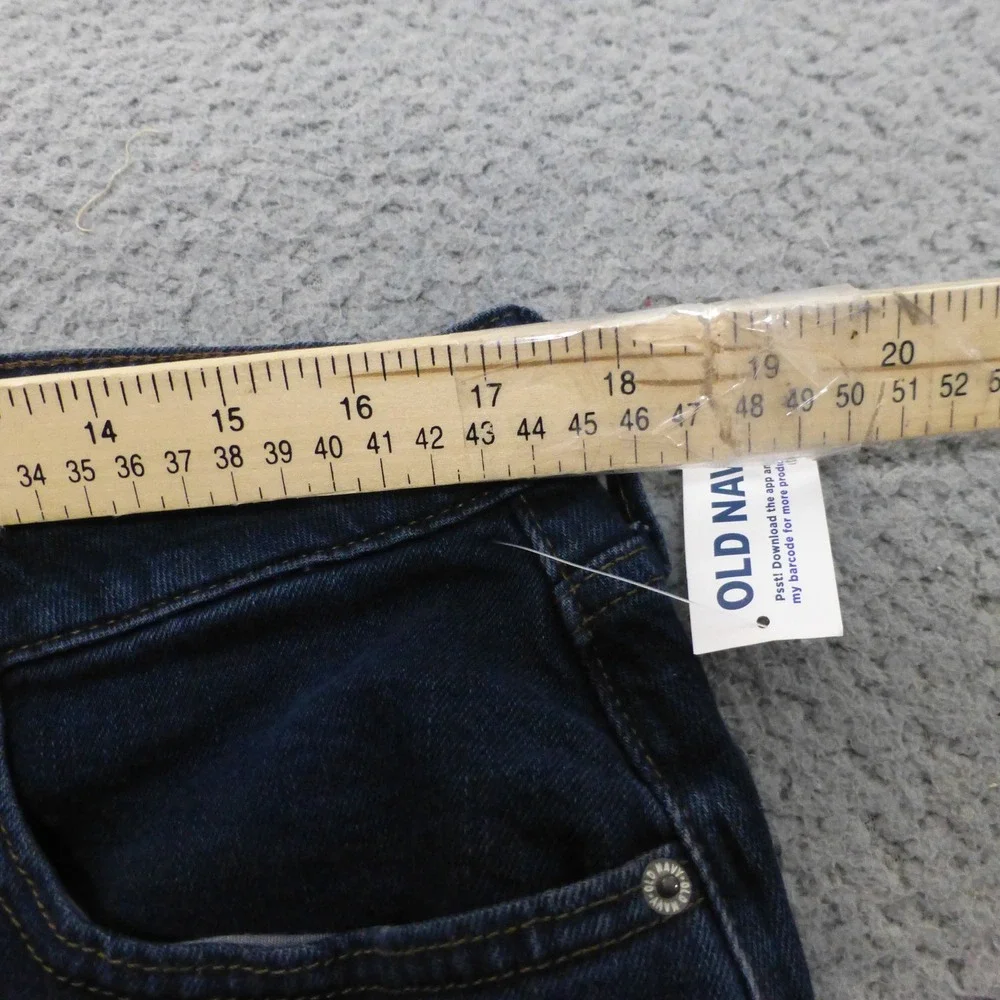 Old Navy Jeans Womens 16 OG Straight High Rise Dark Wash Secret Slim Pockets NEW